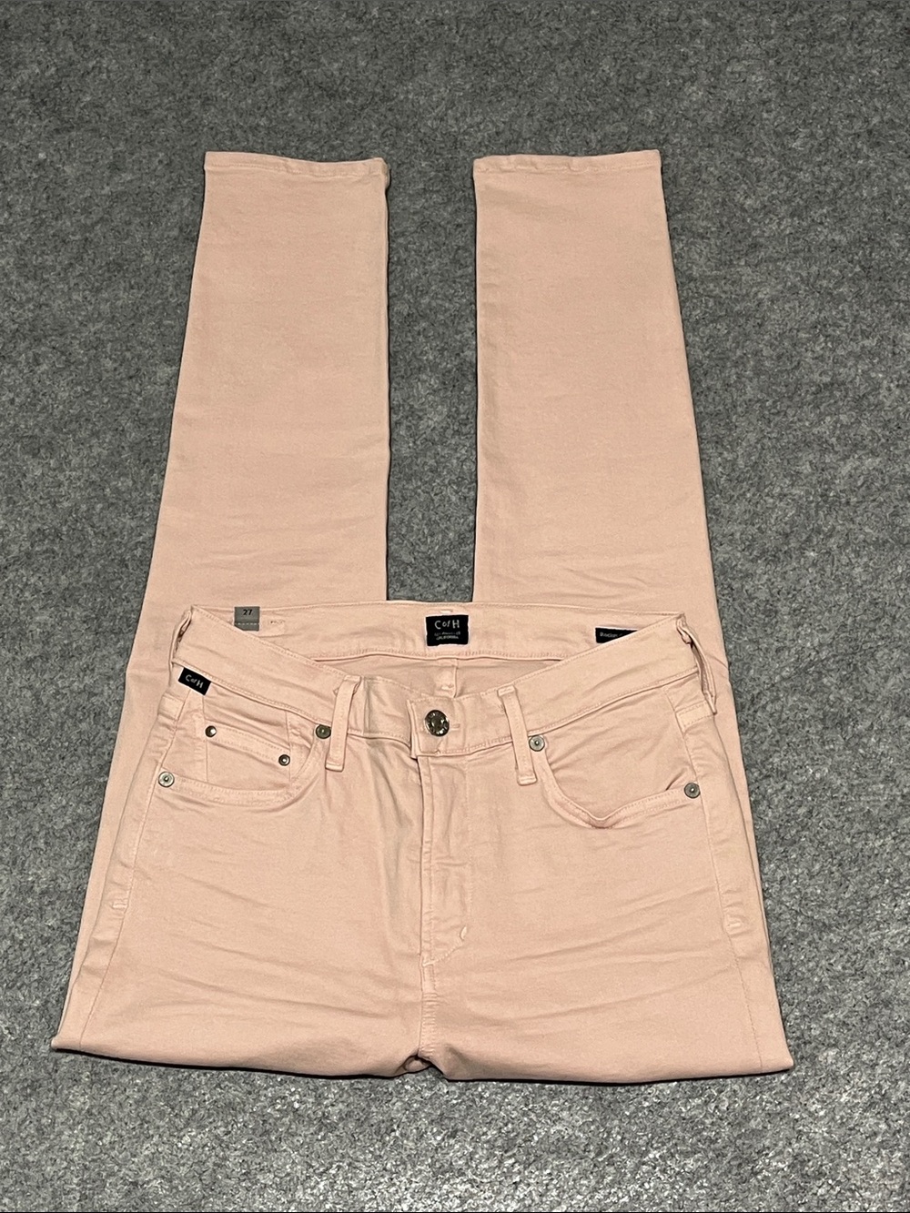 Citizens of Humanity Pink Rocket Crop High Rise Skinny Jeans